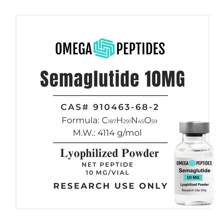 Semaglutide 10mg lyophilized research peptide