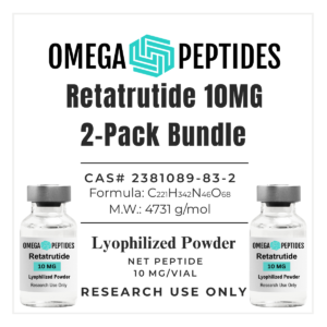 Retatrutide 10mg 2-Pack lyophilized research peptide
