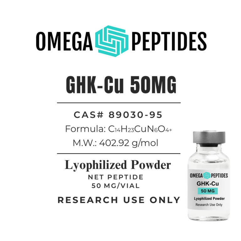 GHK-Cu 50mg (RUO) GHK-Cu 50mg (Copper Tripeptide-1) lyophilized research peptide